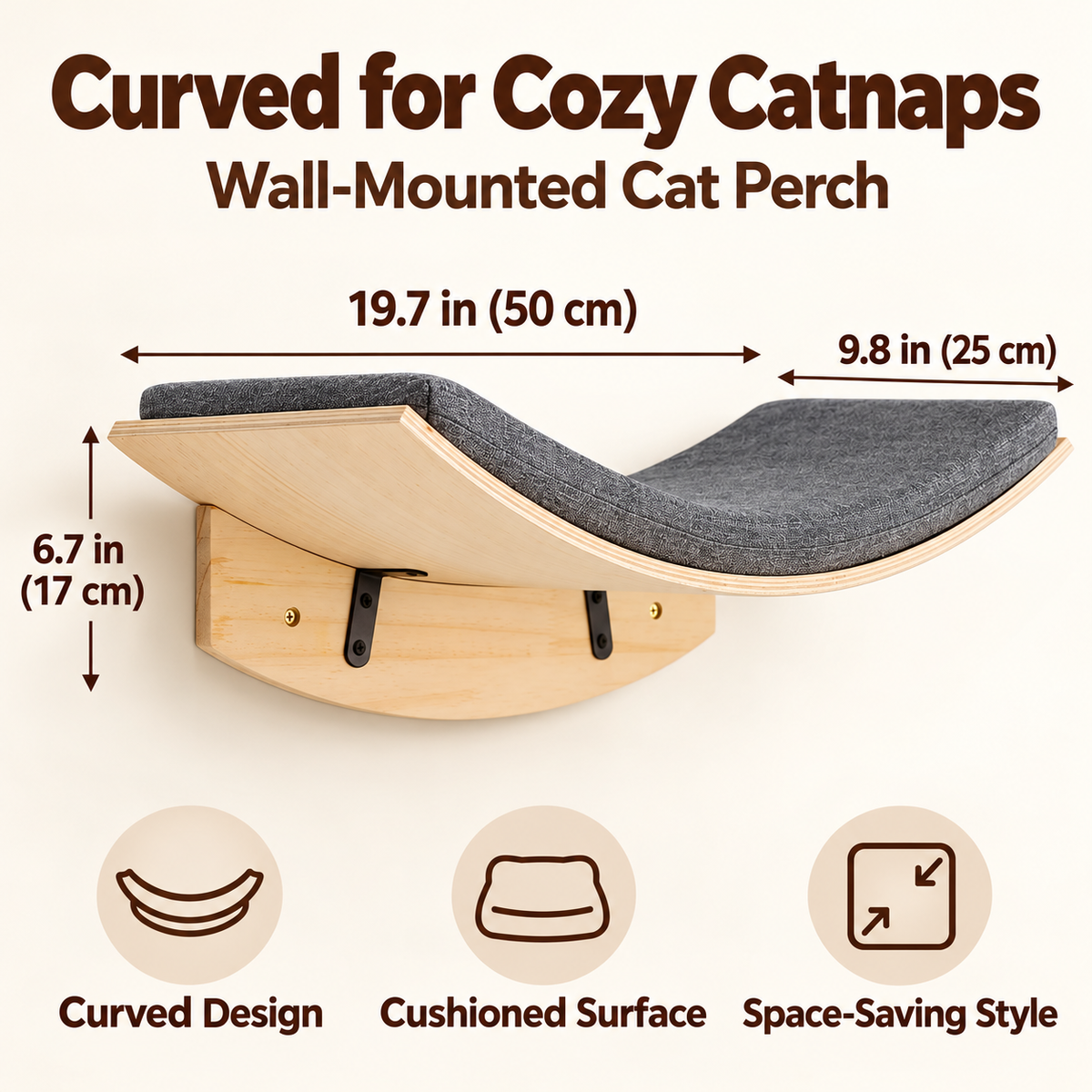 Cloud Perch 3-Piece Cat Wall Shelf Set