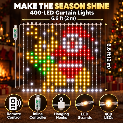 Smart LED Curtain Lights – Create Holiday Magic from Your Phone