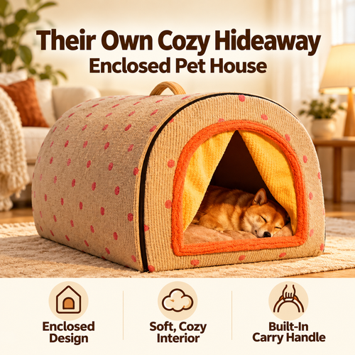 Cozy Haven 2-in-1 Pet House & Sofa Bed