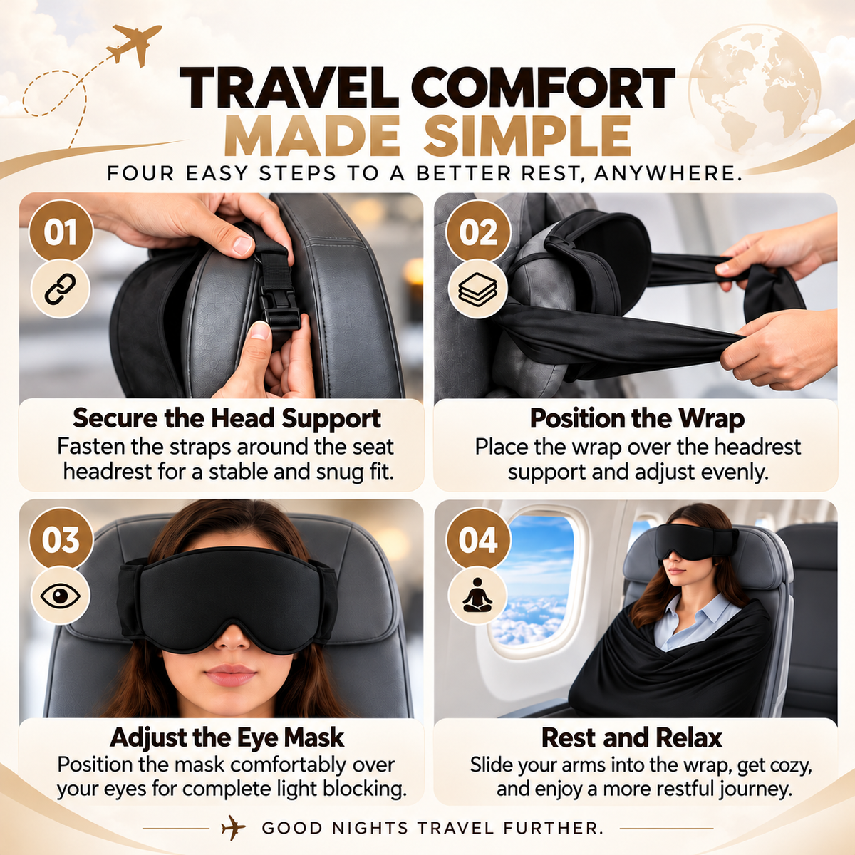 3-in-1 Travel Comfort Set – Sleep Better Anywhere