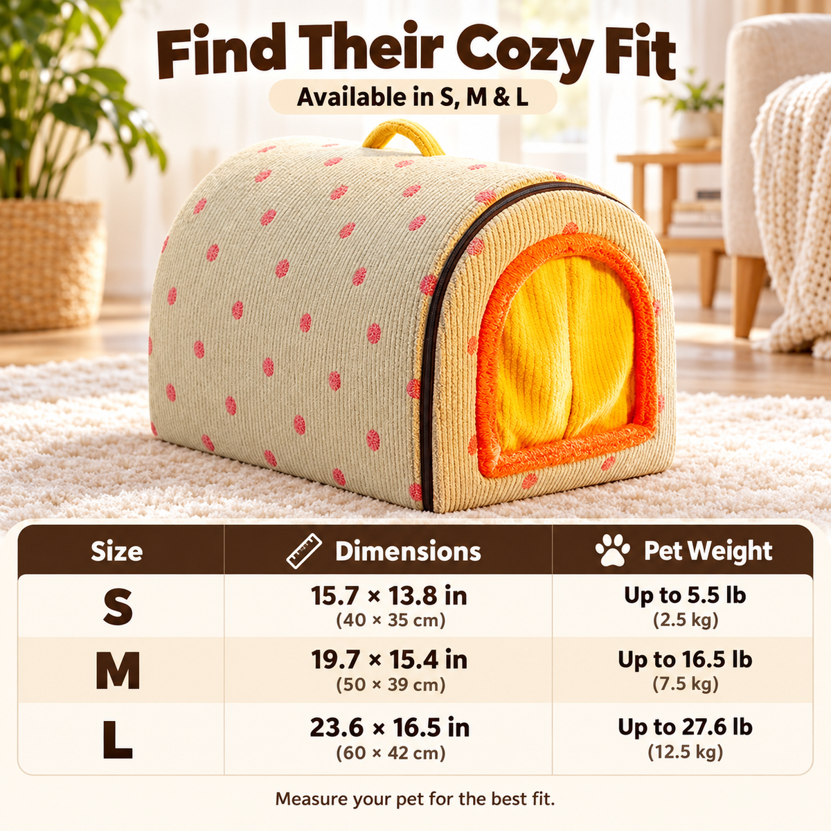 Cozy Haven 2-in-1 Pet House & Sofa Bed