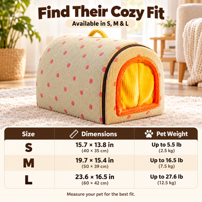 Cozy Haven 2-in-1 Pet House & Sofa Bed
