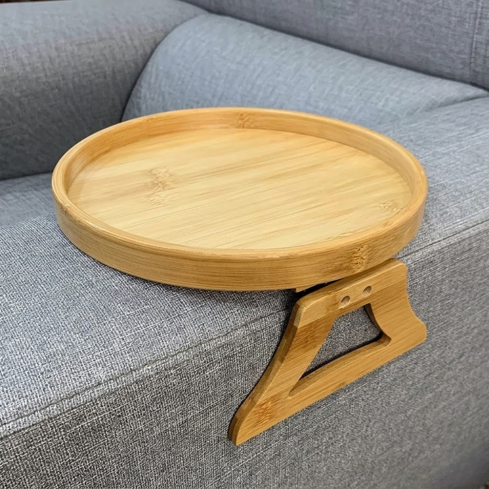 Bamboo Sofa Armrest Tray