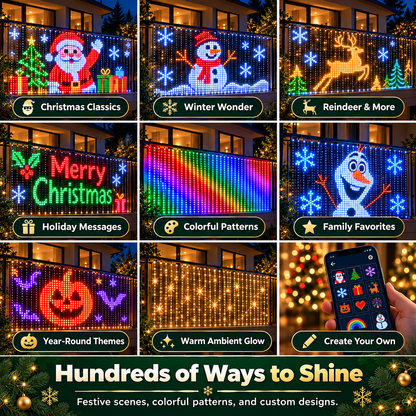 Smart LED Curtain Lights – Create Holiday Magic from Your Phone