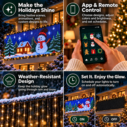 Smart LED Curtain Lights – Create Holiday Magic from Your Phone