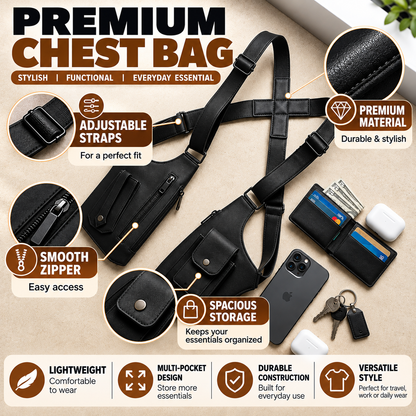 Men's Tactical Chest Bag – Stylish, Lightweight & Functional