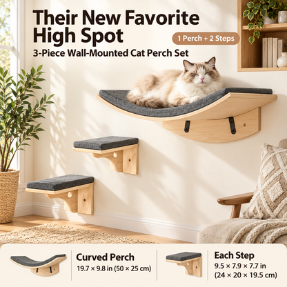 Cloud Perch 3-Piece Cat Wall Shelf Set