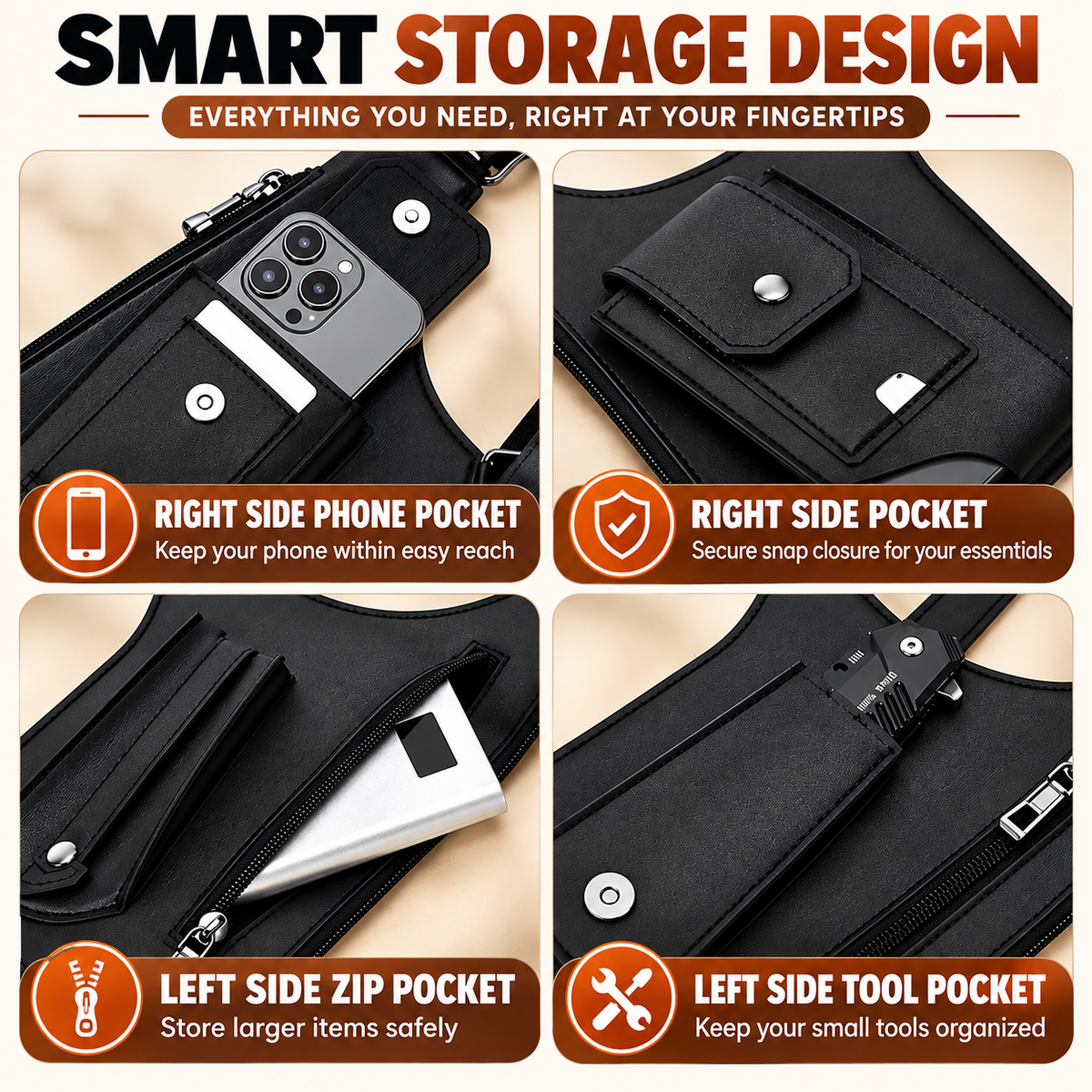 Men's Tactical Chest Bag – Stylish, Lightweight & Functional