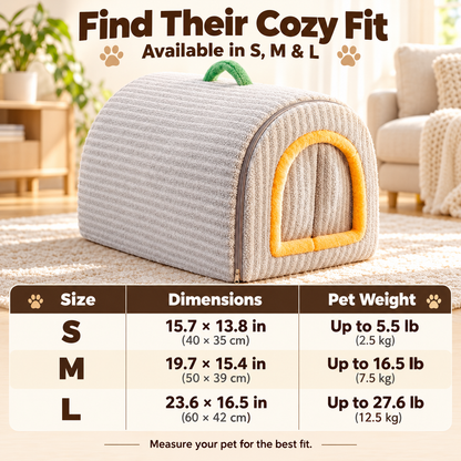 Cozy Haven 2-in-1 Pet House & Sofa Bed